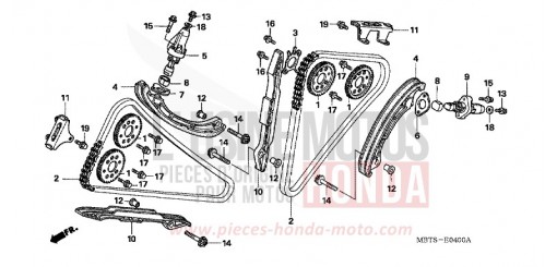 CAM CHAIN/TENSIONER XL1000VA4 de 2004